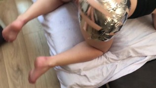 Crazy Duct Tape Blonde Sister Is Addicted to Anal Gaping