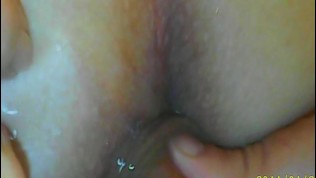 filling up asshole with piss